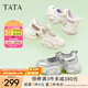他她（TATA）厚底老爹鞋涼鞋女鞋瑪麗珍鞋休閑運(yùn)動(dòng)鞋夏季3ER01BQ4 銀/灰 36