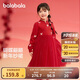 巴拉巴拉童裝女童連衣裙兒童裙子針織網紗2025春裝公主裙新年209125111001