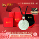 中國黃金（CHINA GOLD）十二生肖和田玉鼠?；⑼谬埳唏R羊猴雞本命年佛吊墜七夕情人節禮物 生肖蛇-普賢菩薩【雙面雕刻】