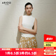 艾諾絲雅詩(shī)【商場(chǎng)同款】2025夏季新品三醋酸簡(jiǎn)約針織衫無(wú)袖上衣女40518182 米白色 S