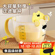 拜杰量杯食品級刻度杯過濾量杯1L塑料量杯大容量帶濾網(wǎng)蛋液過濾量杯