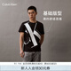 Calvin Klein Jeans夏季男女情侶中性ck純棉醒目大字母印花圓領(lǐng)短袖T恤J318471 BEH-黑色 S （推薦120-135斤）