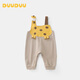 DUUDUU嬰兒背帶褲春秋季衣服寶寶可愛(ài)連體衣新生兒哈衣外出服長(cháng)頸鹿 100