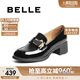 百麗舒適樂(lè)福鞋女2025新款春商場(chǎng)通勤百搭鞋D7E1DAA5 黑色 36