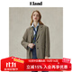 ELAND衣戀西裝女簡(jiǎn)約風(fēng)單排扣直筒顯瘦通勤西服外套2025秋季新款 深卡其色(37)D/Beige M 165