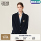 Teenie Weenie小熊女裝西裝2025年秋季新款學(xué)院風(fēng)簡(jiǎn)約大方時(shí)髦外套 藏青色 S