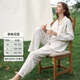 芬也（FENYE）[送胸墊]哺乳衣純棉月子服秋冬產(chǎn)后喂奶衣A類孕婦睡衣家居服套裝 萌兔花園【自然低敏 奢寵純棉 】 XL
