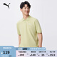 彪馬（PUMA）商務(wù)風(fēng)夏季休閑短袖T恤POLO衫男女翻領(lǐng)運動上衣690242 開心果綠-37 M (175/96A)
