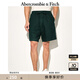 ABERCROMBIE & FITCH男裝25夏新款美式復(fù)古百搭松緊腰寬松五分褲休閑短褲KI128-5048 橄欖綠 S (175/76A)
