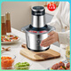 小米生態(tài)鏈品牌絞肉機家用電動(dòng)大容量多功能料理機小型商用碎肉絞肉餡辣椒蒜蓉泥機 3-L大號不銹鋼款【配四葉刀】 共2把刀【有一把備用刀片】