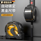 科爾加德國品牌卷尺5m超硬加厚防割手高精度家用10米鋼卷尺測量工具尺子 【5米*19MM】透明包膠尺盒/黑金尺帶 國標(biāo)II級精度