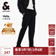 杰克·瓊斯（JACK&JONES）男裝秋季商務(wù)通勤時(shí)尚舒適個(gè)性潮百搭抗皺休閑褲錐形褲子品牌男褲 E40黑色 第二批 30 170