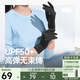 蕉下（beneunder）防曬手套女薄款25秋季新品防紫外線開指可觸屏騎行運動開車黑
