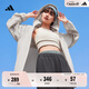 adidas情侶款涼感拒水防曬UPF50+連帽防曬衣夏季阿迪達斯輕運動 礬土棕     L