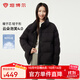 坦博爾羽絨服【初秋精選】女短款立領(lǐng)小個(gè)子輕便顯瘦面包服TBF530328T 黑色 S (160)