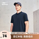 鴻星爾克運(yùn)動(dòng)POLO衫男夏季微領(lǐng)短袖T恤純色戶外休閑男士百搭出勤上衣服男