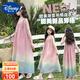 迪士尼（Disney）童裝女童裙子夏季新款兒童連衣裙海邊度假大露背長(zhǎng)裙小女孩沙灘裙 8808-1沙灘裙 130 建議7~8歲（120-130cm）