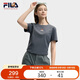 FILA 斐樂(lè )官方【韓素希同款】女子短袖2025夏季簡(jiǎn)約修身小狐貍刺繡T恤