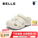 百麗（Belle）蝴蝶結(jié)公主風洞洞鞋女2025夏新厚底增高包頭拖鞋B2654BT5 杏色 36 (230mm)
