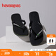 havaianas哈唯納【gigi同款】Brasil Logo巴西元素夾腳人字拖夏情侶拖鞋 1069-墨黑色 41-42 巴西碼