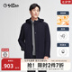 金利來【杜邦棉/防風/防潑水】秋冬新款棉服男加厚保暖舒適休閑外套 85-藍色 M 170/88A 推薦120-130斤