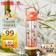 膳魔師（THERMOS）兒童水杯tritan便攜塑料直飲杯小學(xué)生開(kāi)學(xué)必備小熊貓水壺600ml紅