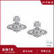VVIENNE WESTLOCK西太后滿鉆雪花土星耳釘輕奢耳環(huán)送女友老婆生日禮物 雪花土星耳釘