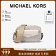 MICHAEL KORS七夕禮物輕奢MK女包MAISIE老花單肩斜挎相機(jī)包 小號(hào)香草白/奶白