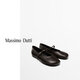 Massimo Dutti秋季新品2025女鞋極簡(jiǎn)風(fēng)卡扣裝飾柔軟芭蕾平底鞋 11527650 棕色 39 (255/87)