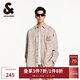 杰克·瓊斯（JACK&JONES）男裝NBA聯(lián)名雄鹿隊秋季款男長(cháng)袖襯衫燈芯絨字母logo長(cháng)袖224405003 卡其色E11 卡其色E11 M 175