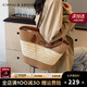 CinvaiKrose包包女包草編包大容量托特包2025新款單肩編織包七夕情人節(jié)禮物 卡其色