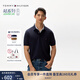 TOMMY HILFIGER【透氣舒適】夏季男裝珠地網(wǎng)眼商務(wù)休閑純色翻領(lǐng)短袖T恤POLOJA572 【經(jīng)典百搭】藏青色FAP XL （推薦：165-180斤）