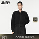 JNBY/江南布衣冬新品羊羔毛皮草軟糯蓬松外套棒球服女5OAA14270 001/本黑 S