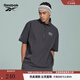 Reebok銳步官方24新品男女同款寬松簡(jiǎn)約休閑運動(dòng)立領(lǐng)短袖T恤 24SRC417UGH1 XL