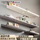 詩(shī)亭閣高端品質(zhì)墻上書(shū)架置物架客廳一字隔板墻壁壁掛免打孔架托架擱板 【雅白色】30cm