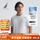 諾帝卡（NAUTICA）【單件直降】男裝25春夏新款純棉透氣舒適短袖T恤男 白色1BW L