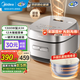 美的（Midea）電飯煲電飯鍋3-4-5-6人家用4升容量青瓷抗菌內(nèi)膽IH猛火加熱頂置玻璃觸控面板12大功能MB-HC4031 【青瓷抗菌】IH大火力- 4L