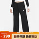 耐克（NIKE）女子休閑百搭直筒褲長(cháng)褲秋闊腿褲FB2728 FB2728-010 XL 