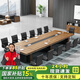 美軒戈美軒戈辦公家具辦公桌板式長方形大型會(huì)議桌長桌簡(jiǎn)約現(xiàn)代洽談桌 3000*1200帶10把椅子