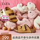他她（TATA）復古勃肯鞋女秋季新款厚底沙灘鞋外穿拖鞋涼鞋男女同款 黃棕（拖鞋款） 36