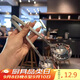 逸居客（YIJUKE）【2只裝】精致西餐勺韓式勺錘紋不銹鋼勺子家用吃飯調羹餐具