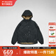 挪客Naturehike連帽插袋羽絨服冬季戶(hù)外男女防寒保暖白鵝絨外套 石耀黑 M