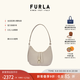 芙拉（FURLA）【禮物】GOCCIA牛皮小號女士時(shí)髦簡(jiǎn)約高級感單肩包月牙包腋下 白色