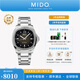 美度（MIDO）【官方正品】舵手TV經(jīng)典雙日歷機械男表任嘉倫明星同款送男友禮物 黑盤(pán)鋼帶/M049.526.11.081.00