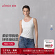 愛慕（Aimer）舒悅2025新品春夏打底寬肩帶女士帶杯帶胸墊背心上衣AM72B511 牙白色100 L 170