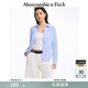 Abercrombie & Fitch女裝春夏經(jīng)典小麋鹿氣質(zhì)通勤美拉藍(lán)復(fù)古牛津長袖襯衫KI140-4429 天藍(lán)色條紋 XS (160/84A)