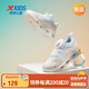 特步（XTEP）兒童童鞋減震旋10.0旋轉(zhuǎn)扣科技跑鞋 帆白/微波藍(lán) 33碼