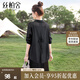 絲柏舍單排扣襯衫2025夏裝新款女裝慵懶風(fēng)設(shè)計感中長款上衣
