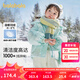 巴拉巴拉兒童羽絨服女童冬小童寶寶童裝炫彩亮面保暖外套 藍(lán)色調(diào)-易打理亮面-00388-白鴨絨 100