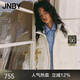 江南布衣（JNBY）秋冬羽絨服女短款工裝風(fēng)外套街頭酷感寬松休閑立領(lǐng)5NAC10440 123/乳白色 M